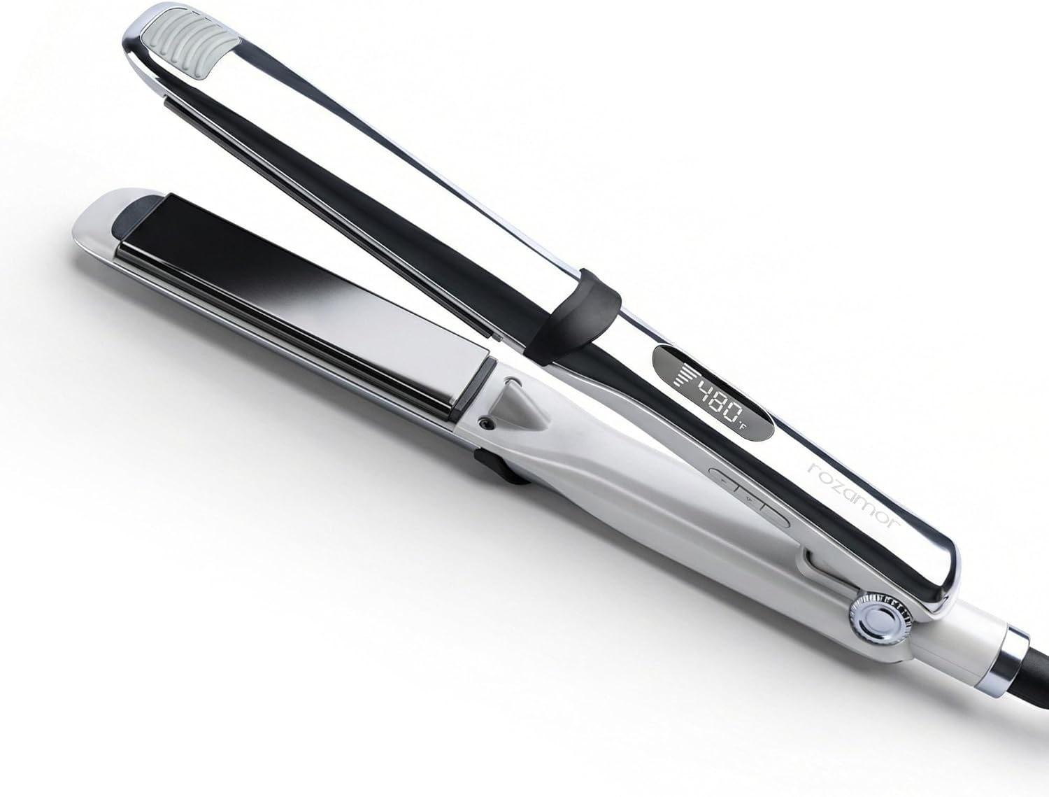 Rozamor - Plancha plana de titanio profesional, plancha y rizador d...