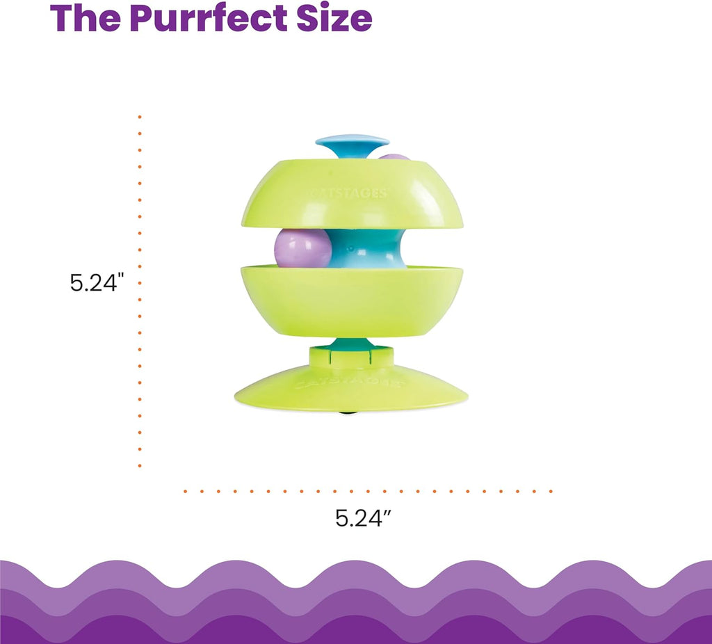 Catstages Twist-A-Ball 3-en-1 Juguetes Convertibles de Pista para G...
