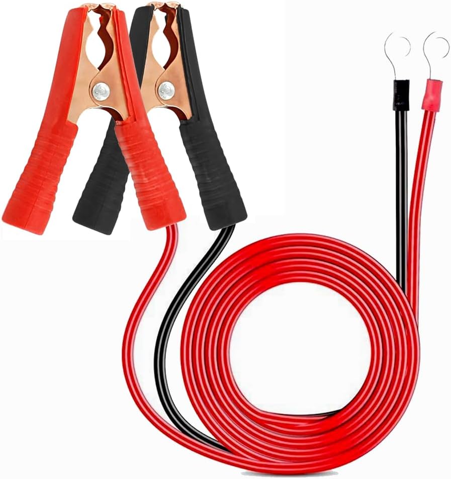 2 clips de cocodrilo, cable de puente de refuerzo 50A-3.3 pies, 13...