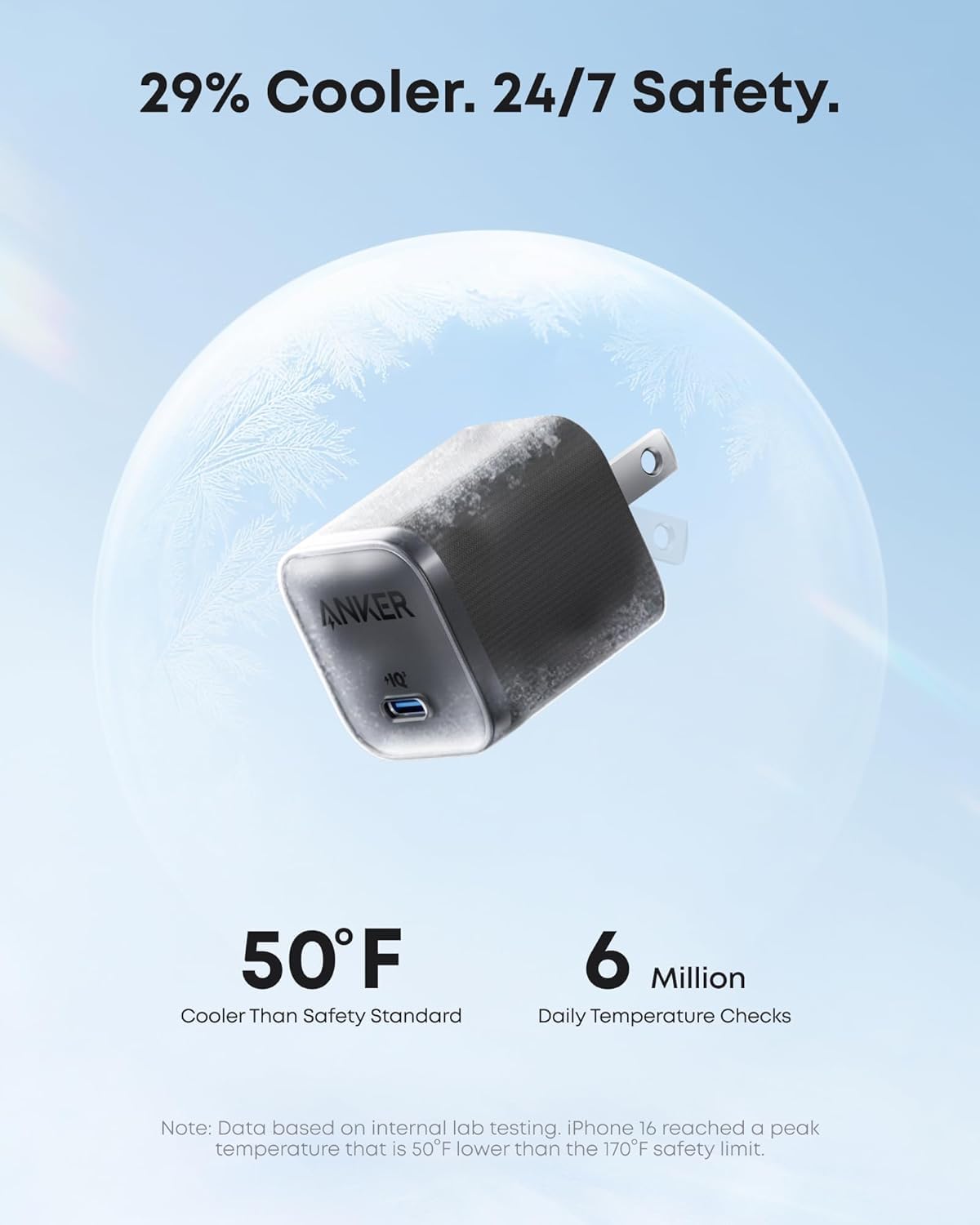 Anker Cargador Nano, Carga Rápida de 45W, Enchufe Compacto y Plegab...