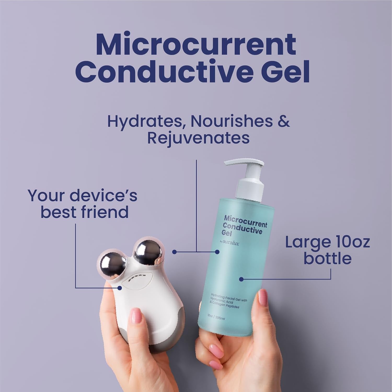 Gel conductor de 10 onzas para dispositivos de microcorriente, pépt...