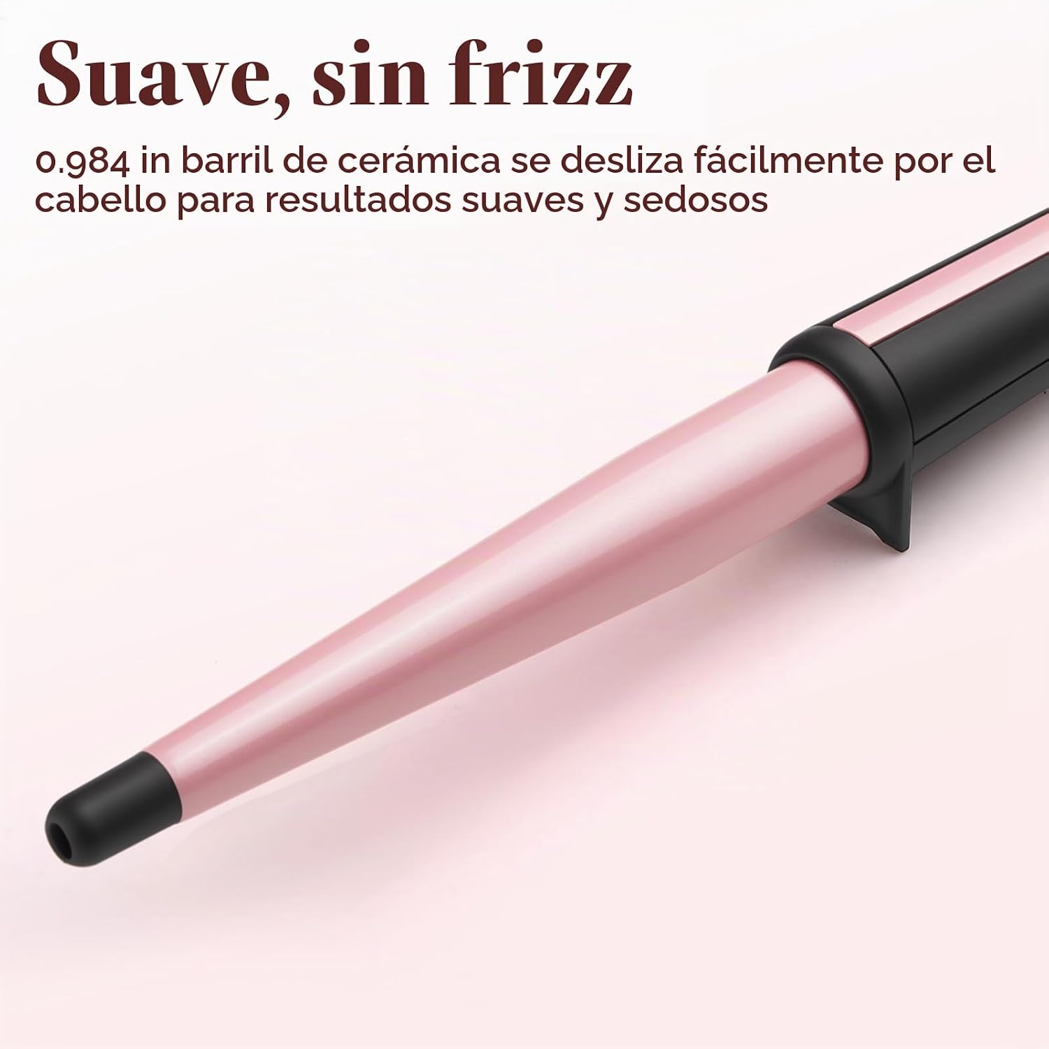 Rizador de pelo, varita rizadora de 0.5-1 pulgadas, 410.0 °F para r...