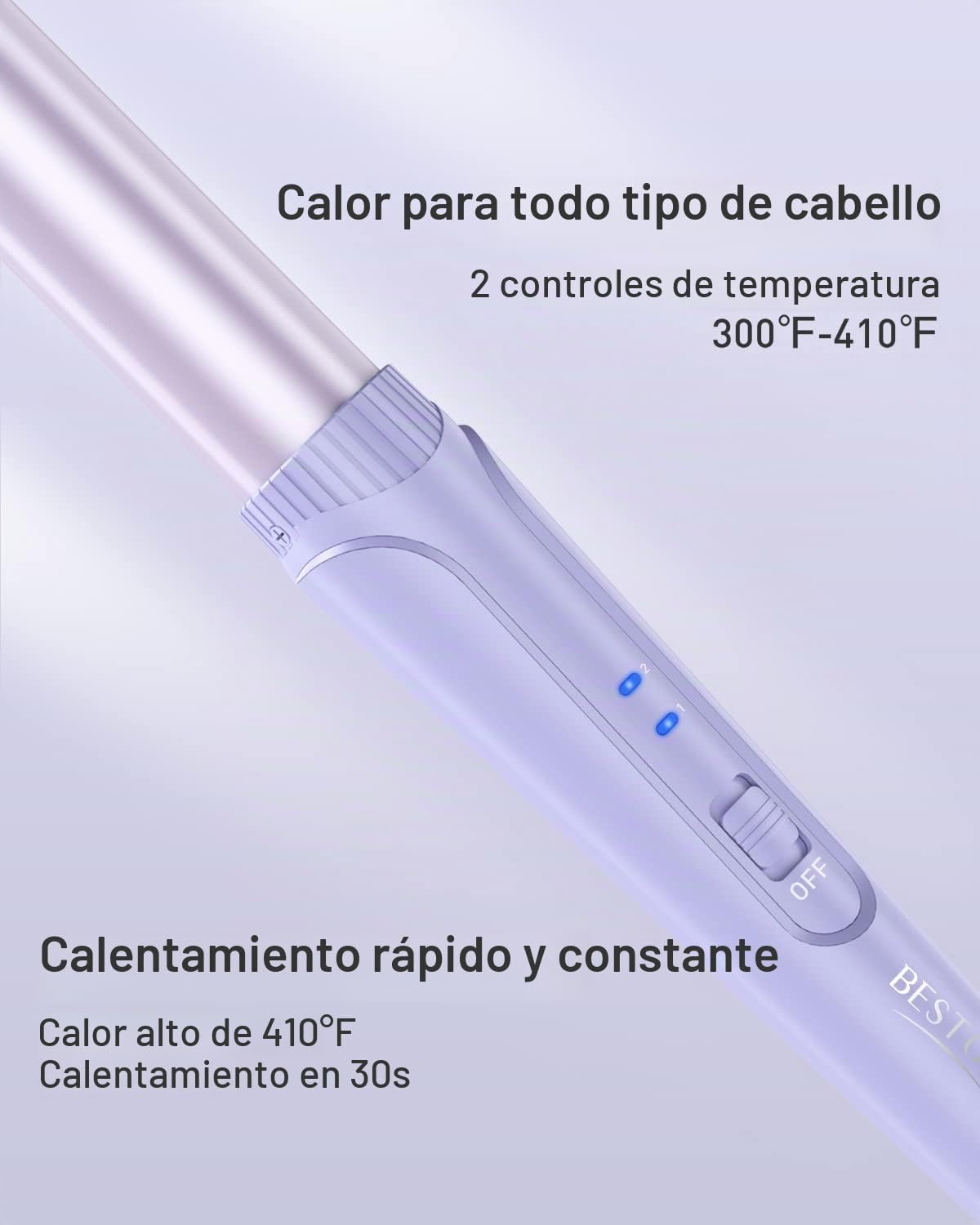 Varita Rizadora Onduladora - Set de Varita Rizadora BESTOPE PRO 5 e...