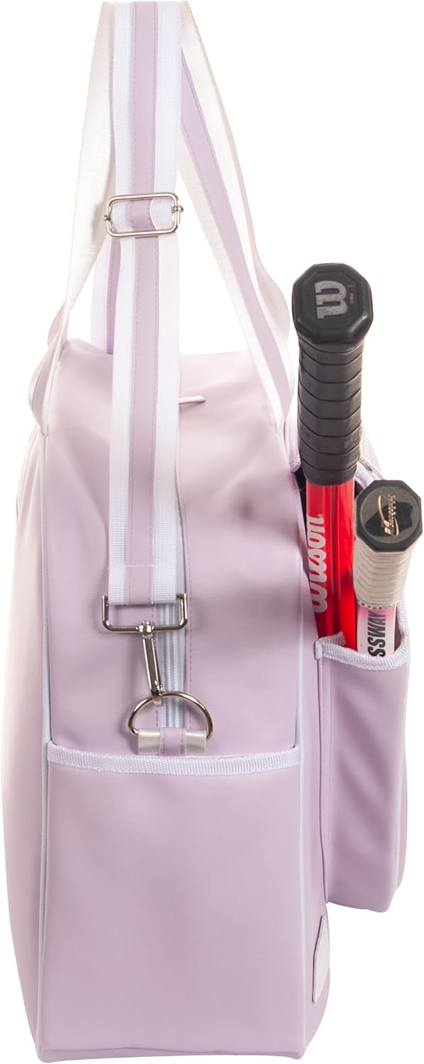 Remobia Hicol Bolso deportivo grande de piel sintética púrpura para...