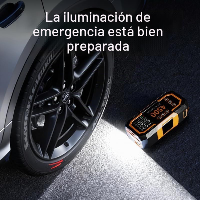 Arrancador portátil de 6000 A con compresor de aire, arrancador de...