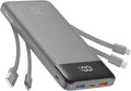 Charmast - Cargador portátil de 20000 mAh con cables incorporados,...