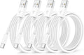 QZIIW Pack de 4 cables Apple USB C de carga rápida de 6 pies para i...