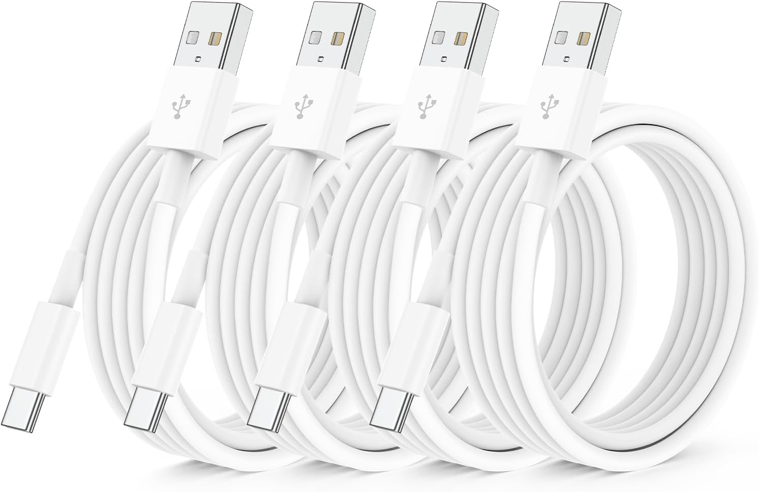 QZIIW Pack de 4 cables Apple USB C de carga rápida de 6 pies para i...