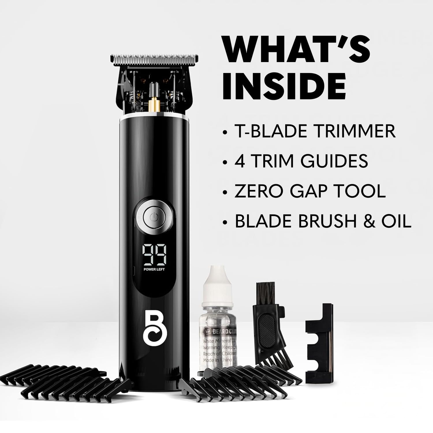 The Beard Club Recortadora de Barba Profesional con Cuchilla en T p...