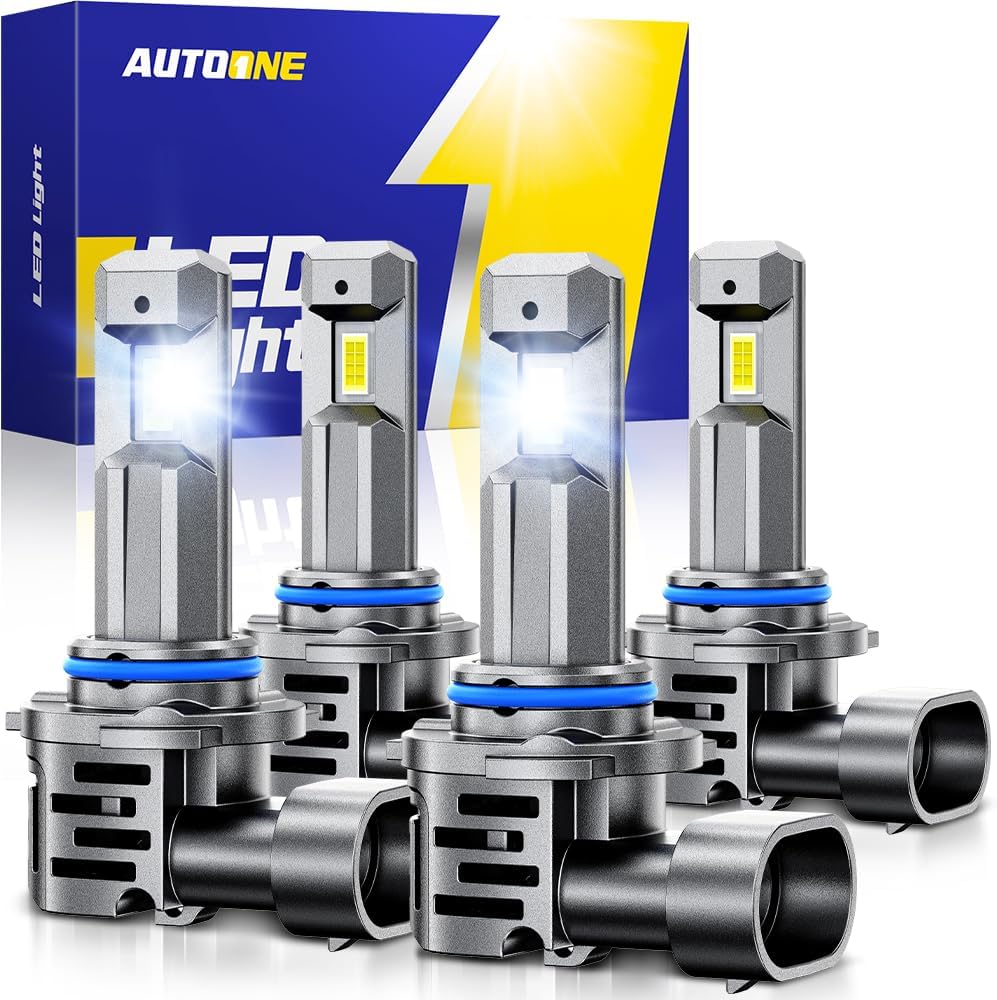 AUTOONE Último combo de bombillas LED 9005 9006 para faros delanter...