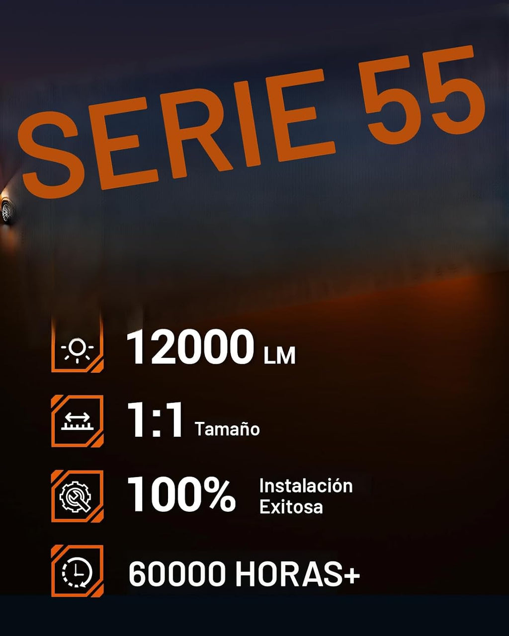 SEALIGHT H11 H16 H8 Bombillas LED antiniebla, 12,000 lúmenes 6500K...