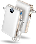 Cargador portátil de 50000 mAh con cables integrados y enchufe de p...