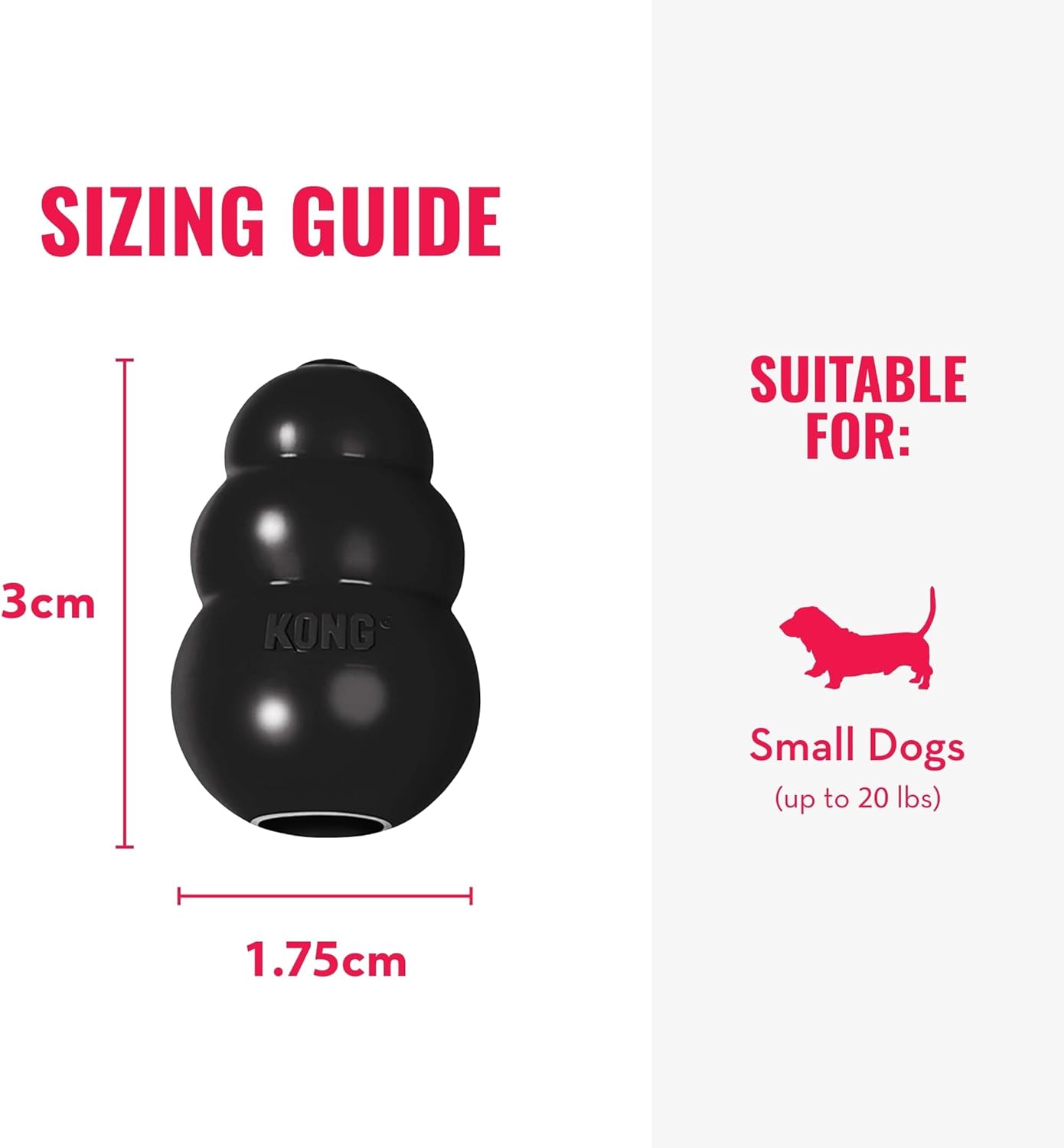 KONG Juguete extremo para perros, juguete para buscar y masticar, c...