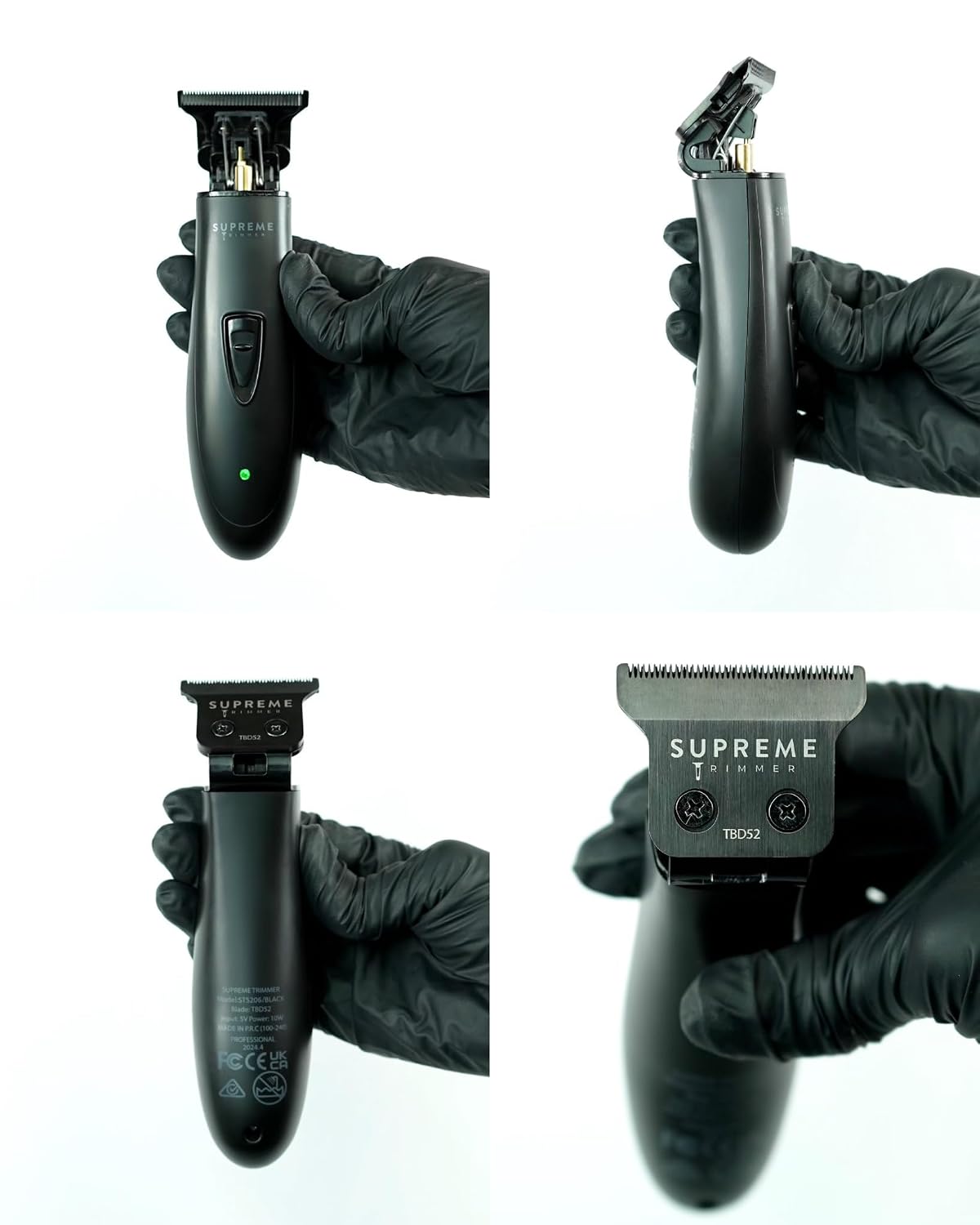 Supreme Trimmer T Shaper - Recortador silencioso inalámbrico para b...