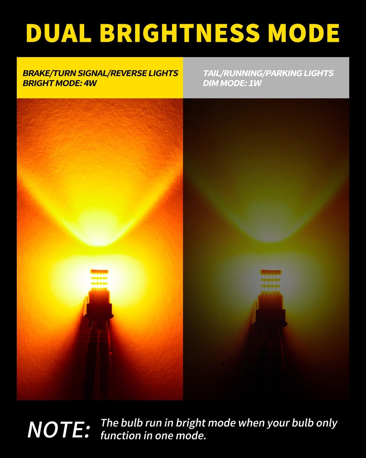 AUXLIGHT 7440 7441 7443 7444 T20 992 W21W - Bombillas LED ámbar ama...