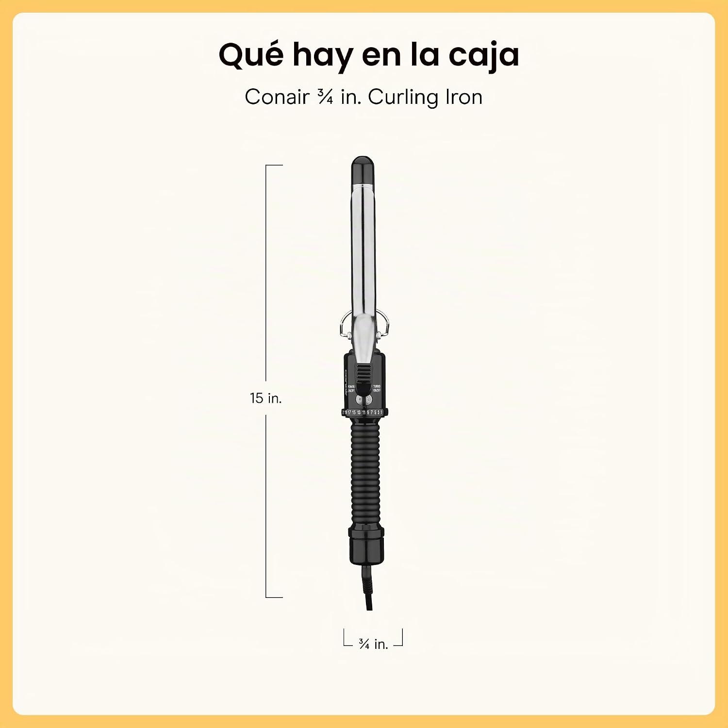 Conair - Rizador de calor instantáneo de 3\/4 de pulgada, barril de...