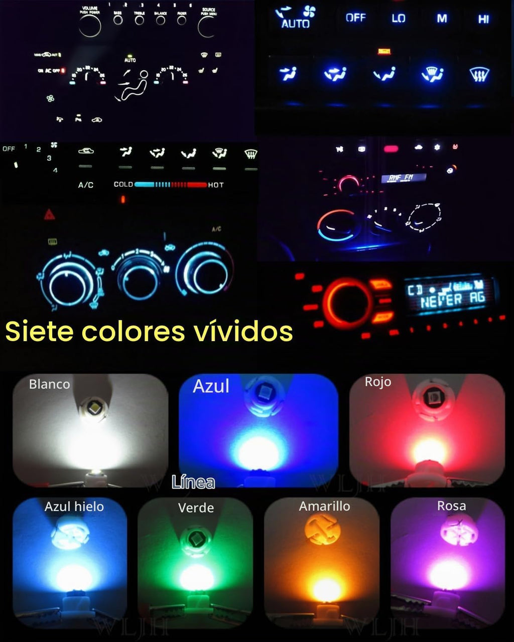 Luces LED T3 Neo Wedge, chip 3030, bombillas\/luces para reloj, con...