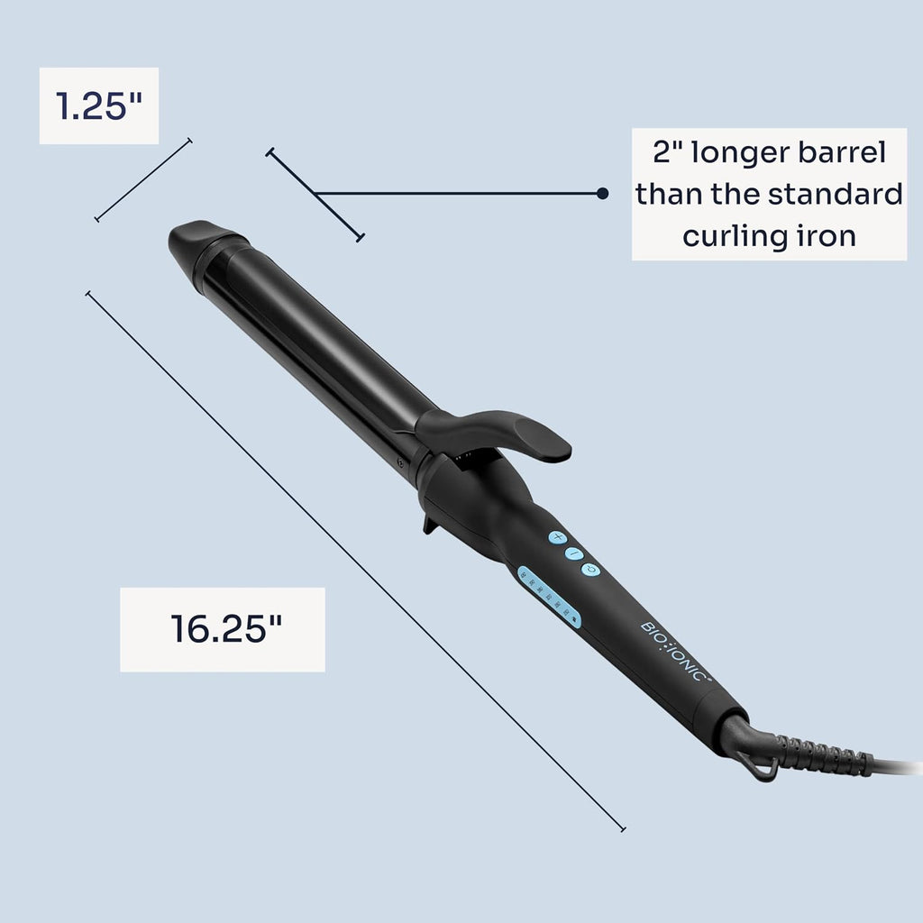 Bio Ionic Rizador de Cilindro Largo, Rizador de Pelo con Tecnología...