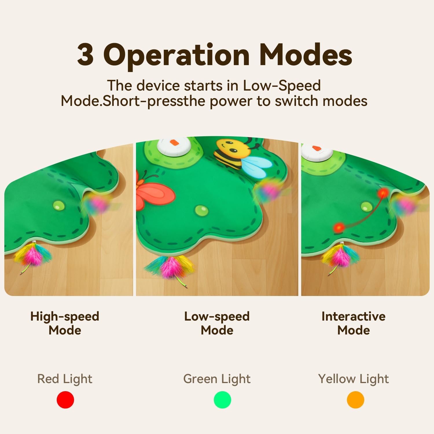 FEELNEEDY Juguetes recargables para gatos, juego interactivo de esc...