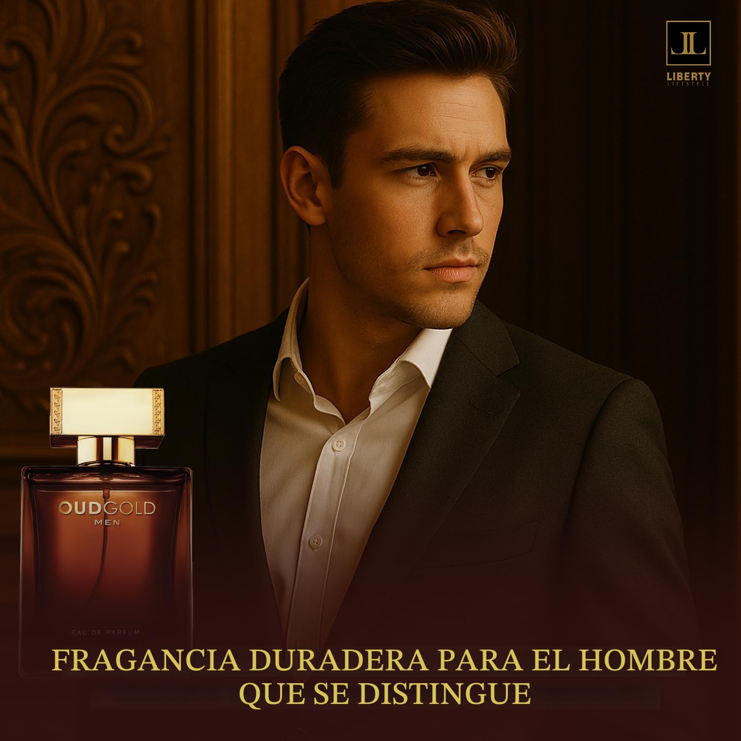 Perfume Liberty Oud Árabe para Hombre, Lujo de Larga Duración con N...
