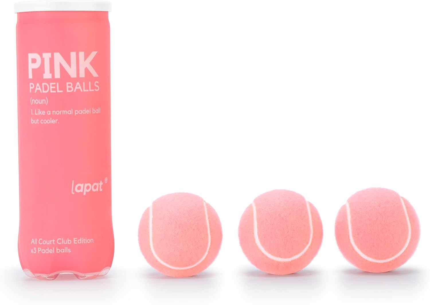 LAPAT Pelotas de Padel - Lata individual con 3 Pelotas - Calidad Pr...