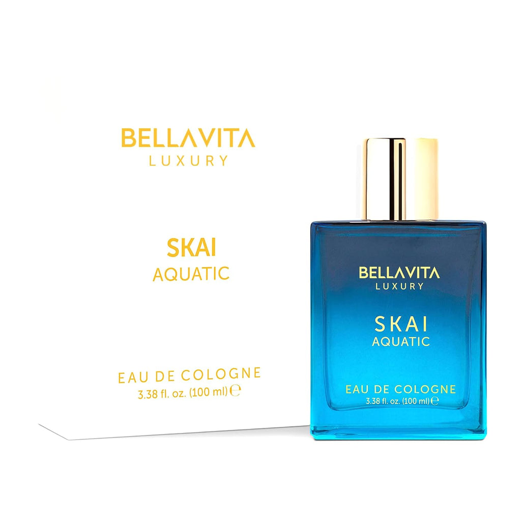 Bellavita Luxury SKAI Aquatic Eau de Parfum Unisex, 3.4 fl oz (100...
