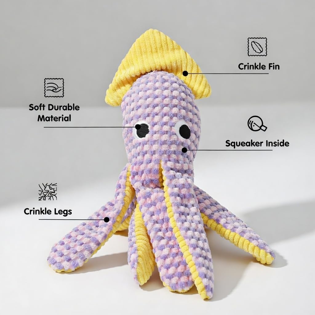 Paw-FECT - Juguete de peluche suave para perro, con chirriador inte...