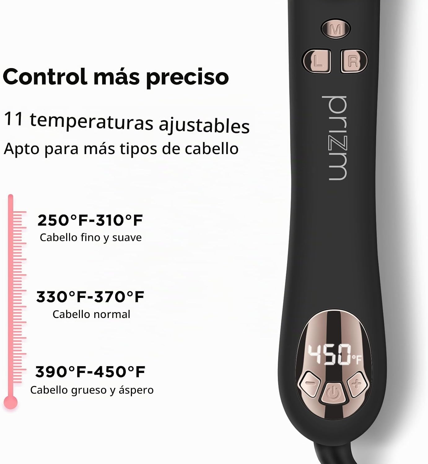 Prizm Rizador automático de 1.25 pulgadas\/1.260 in para rizador gr...