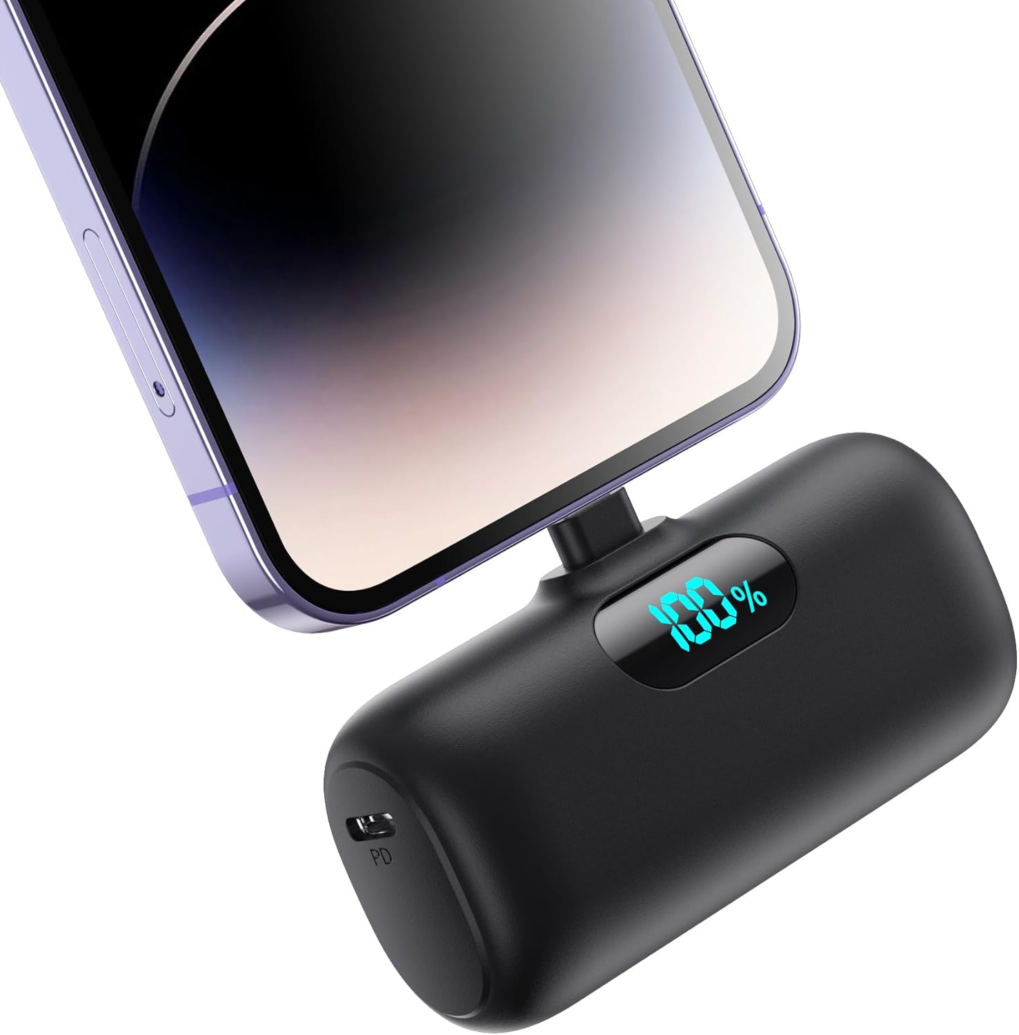 Cargador portátil mini para iPhone serie 14\/13, batería de carga r...