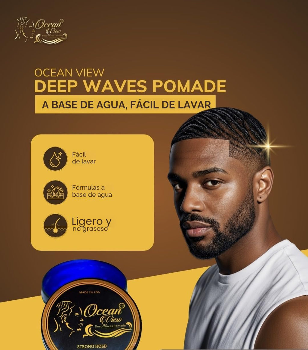 OCEAN VIEW DEEP WAVES POMADE - Crema para el cabello a base de agua...