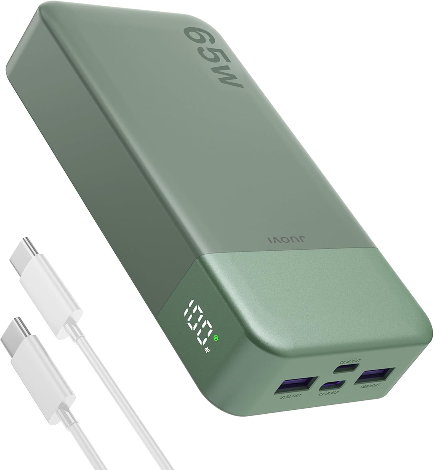 JUOVI Power Bank 65W 20000mAh Cargador portátil para portátil, PD Q...