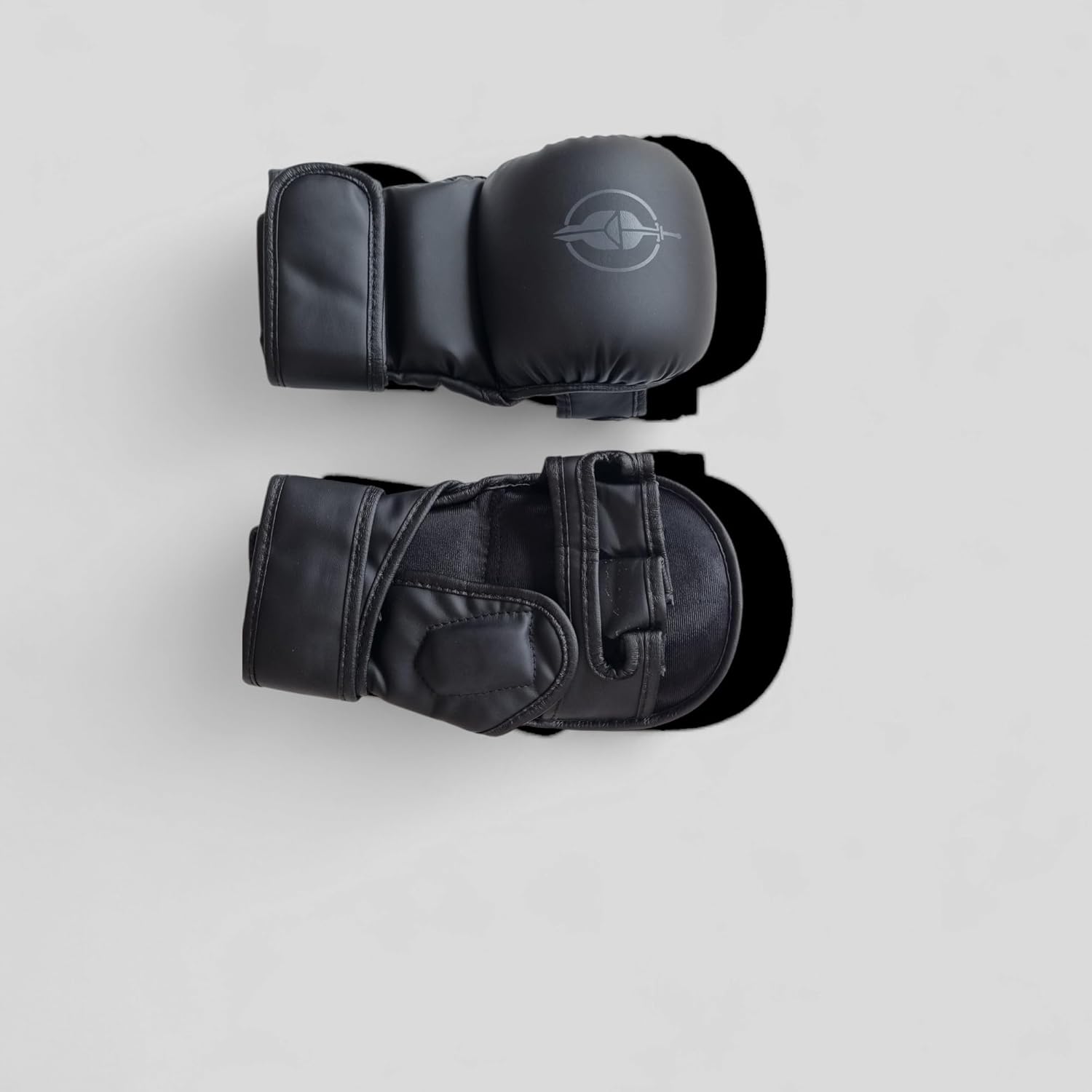 Hoplite Sports Guantes de medio dedo MMA (forma de masa con relleno...