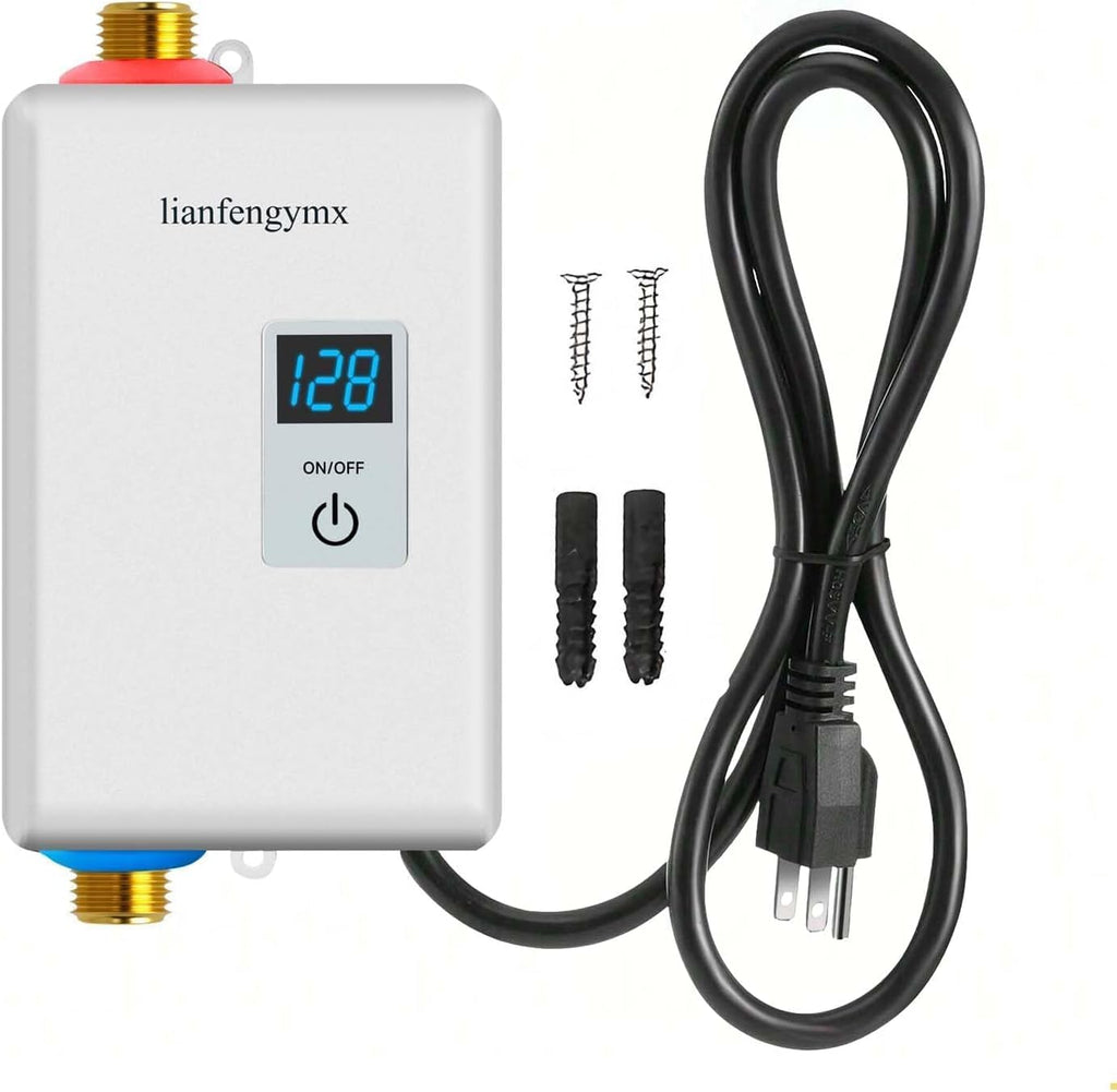 lianfengymx - Calentador de agua eléctrico sin tanque de 3000 W, 11...