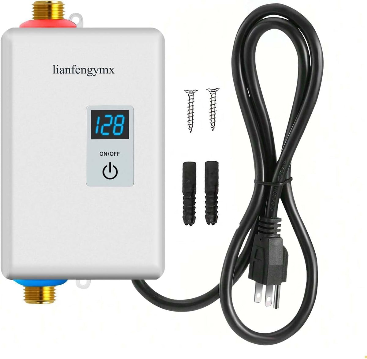 lianfengymx - Calentador de agua eléctrico sin tanque de 3000 W, 11...