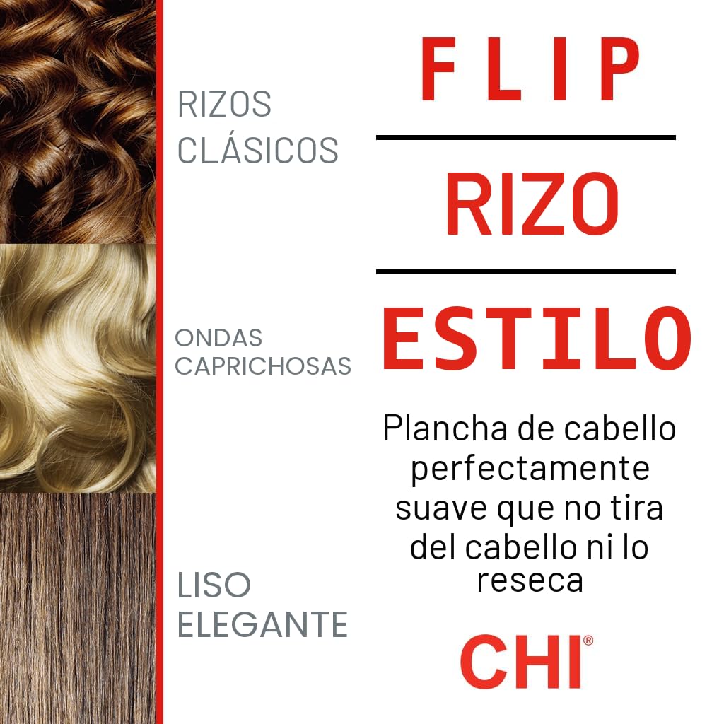 CHI Plancha plana digital G2, plancha alisadora para cabello suave...