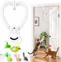Juguetes interactivos para gatos de interior: varita de plumas de a...