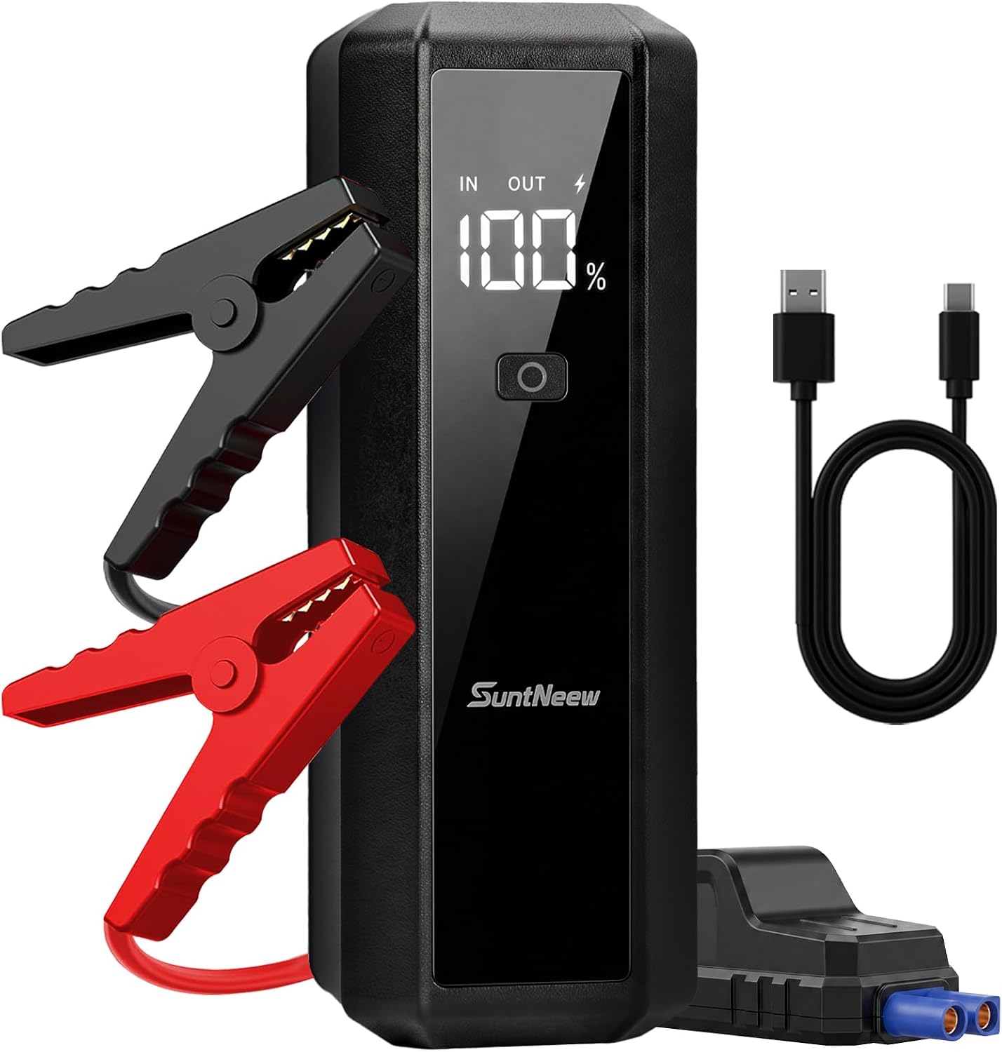 SuntNeew 1500A Jump Starter 8000mAh 12V Booster de batería para gas...