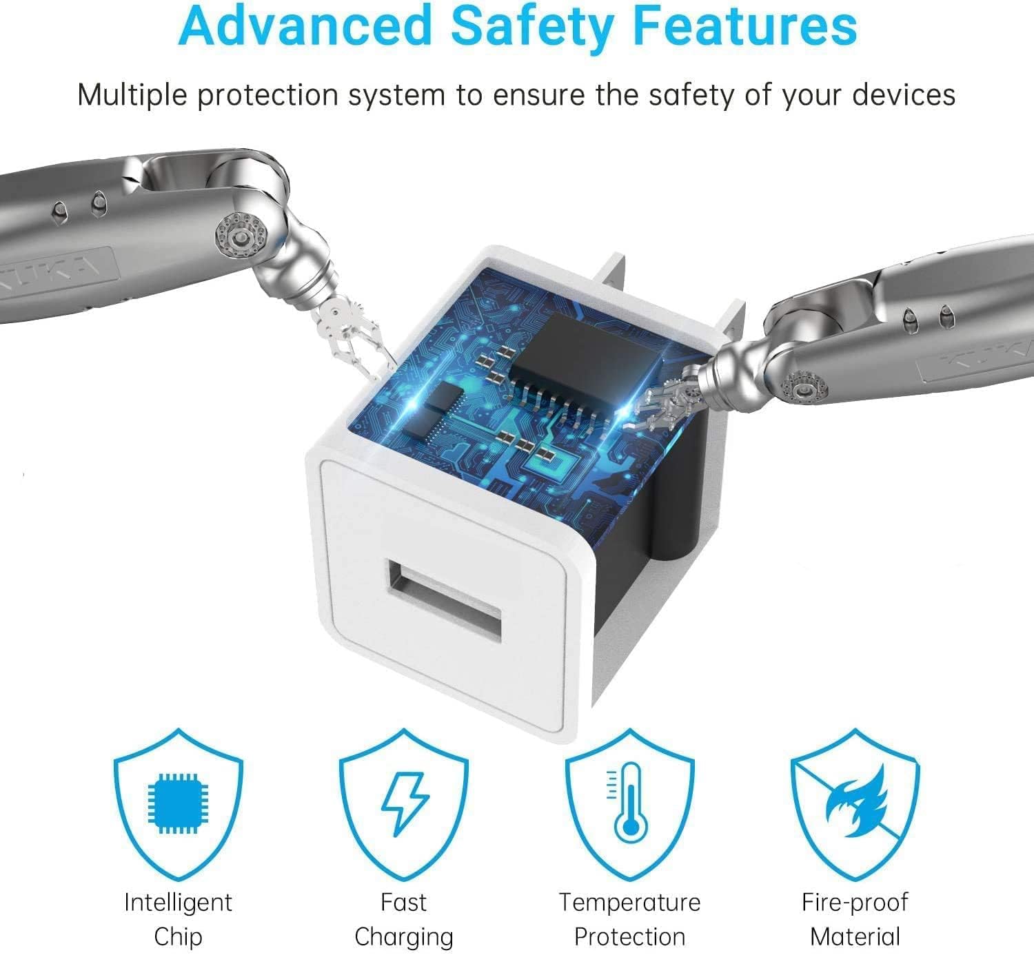 Cargador para iPhone, [Certificado MFi de Apple], paquete de 2 cabl...
