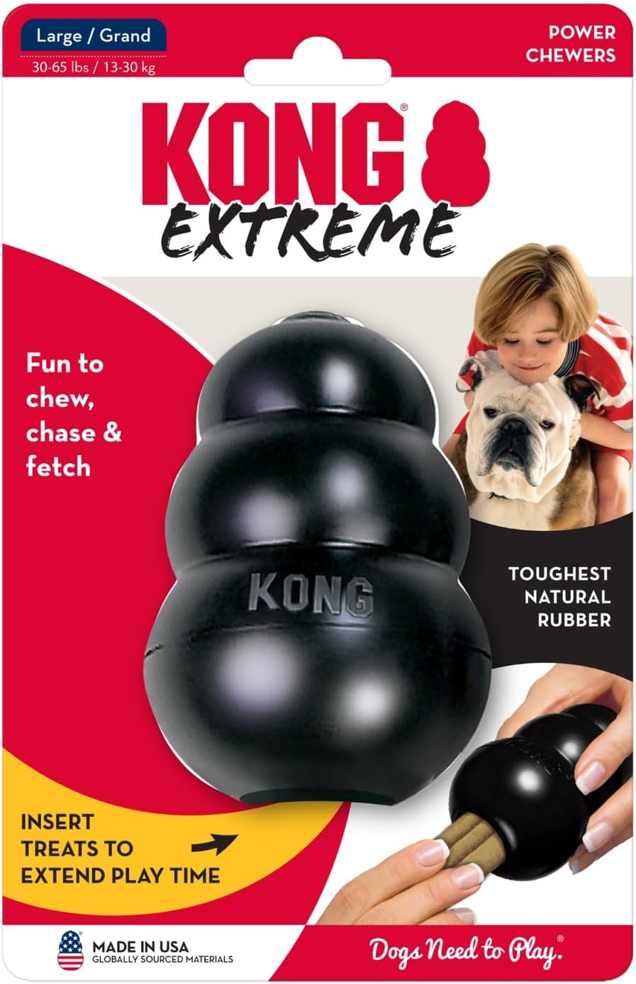 KONG Juguete Extremo para Perros - Juguete para Buscar y Masticar -...