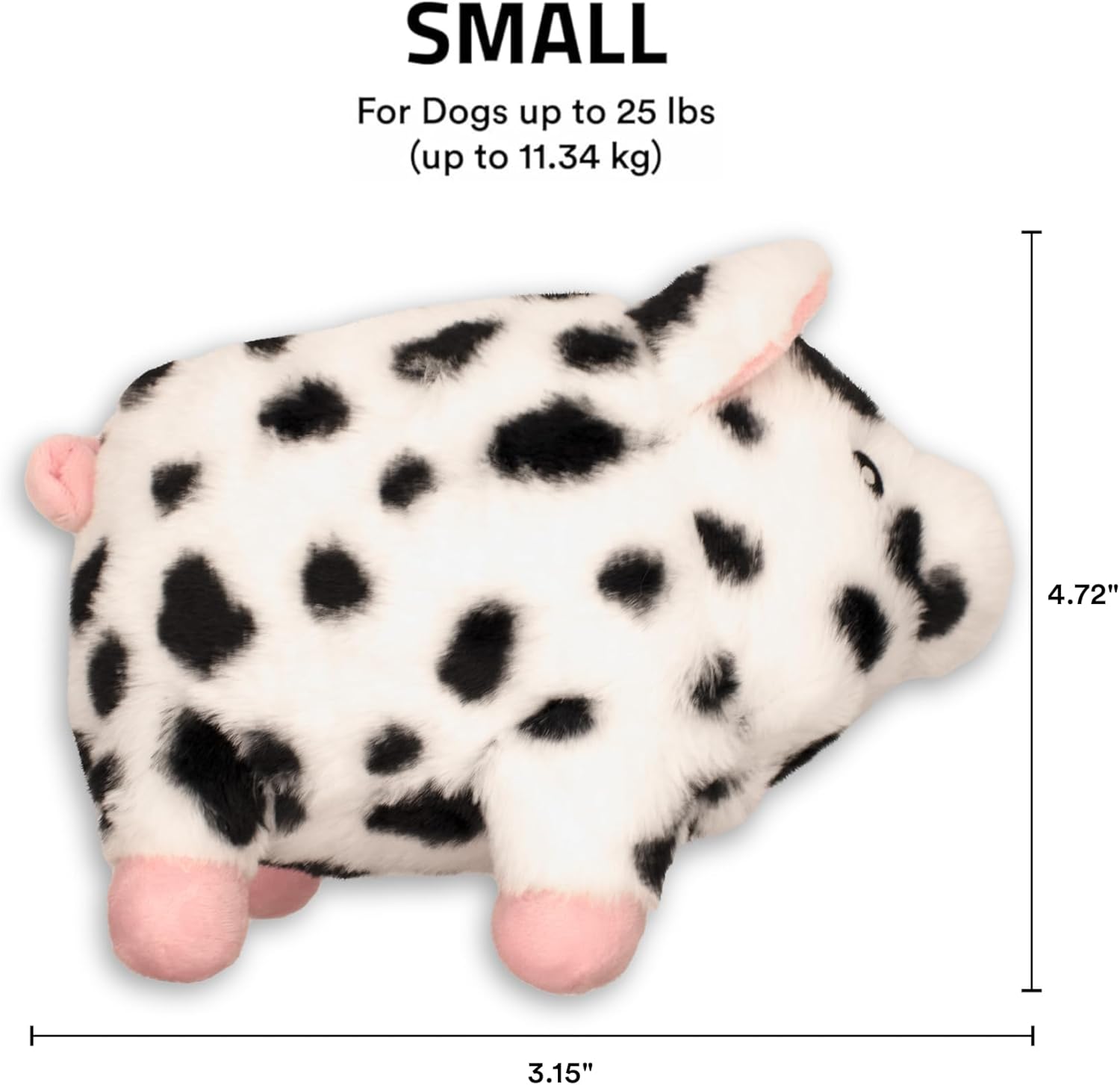 Playology Juguetes para perros | Animal de peluche de cerdo para pe...