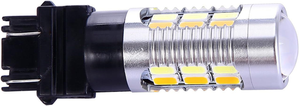 3157 3057 3357 4157 - Bombillas LED de señal de giro blanco amarill...