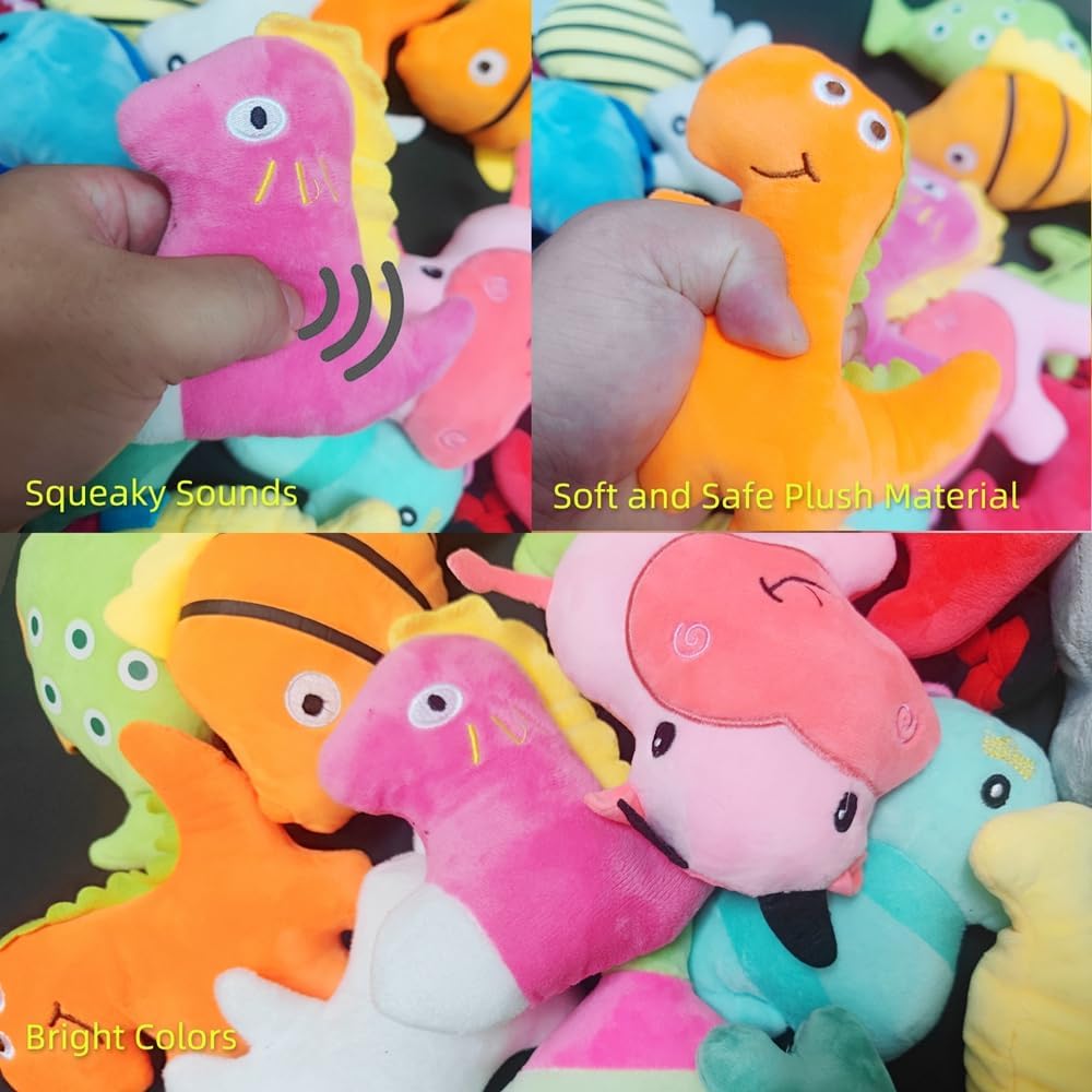 SZKOKUHO Cute Animal Designs - Juguetes chirriantes suaves para per...
