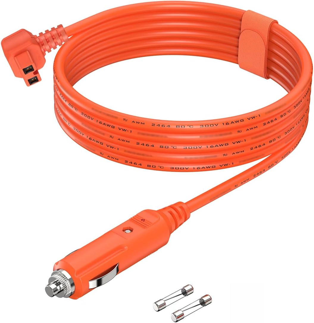 Cable de alimentación de 16AWG 12V\/24V CC 11.6 pies 3.5M para refr...