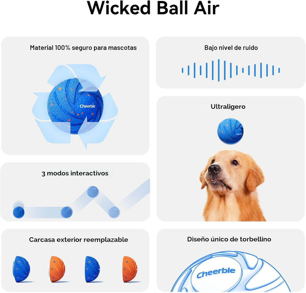 Cheerble Juguete interactivo inteligente para perros, Wicked Ball A...
