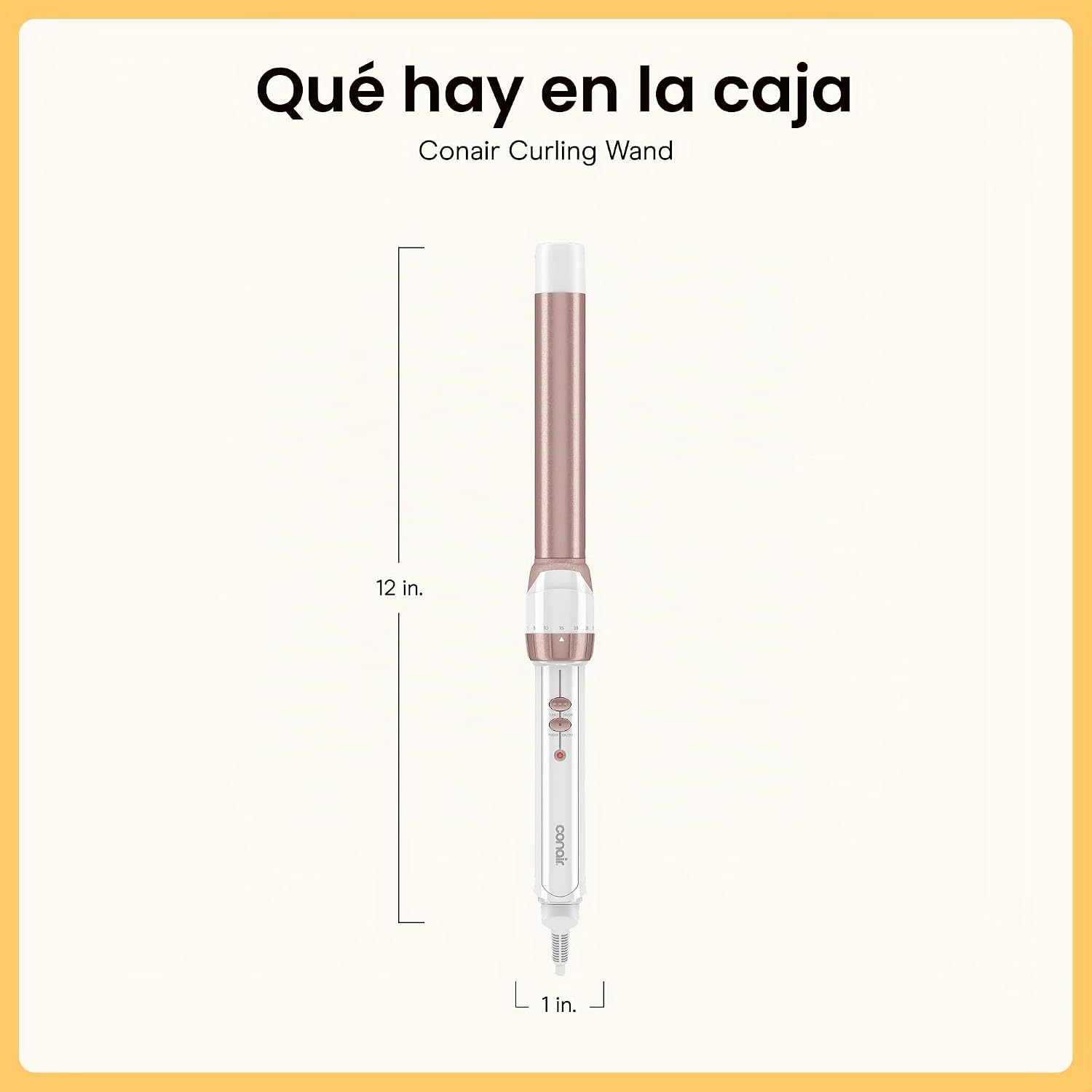 Conair Varita Rizador de Cerámica Doble de 1 Pulgada, Produce Olas...
