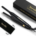 Terviiix Plancha plana de lápiz para cantos y cabello corto, alisad...