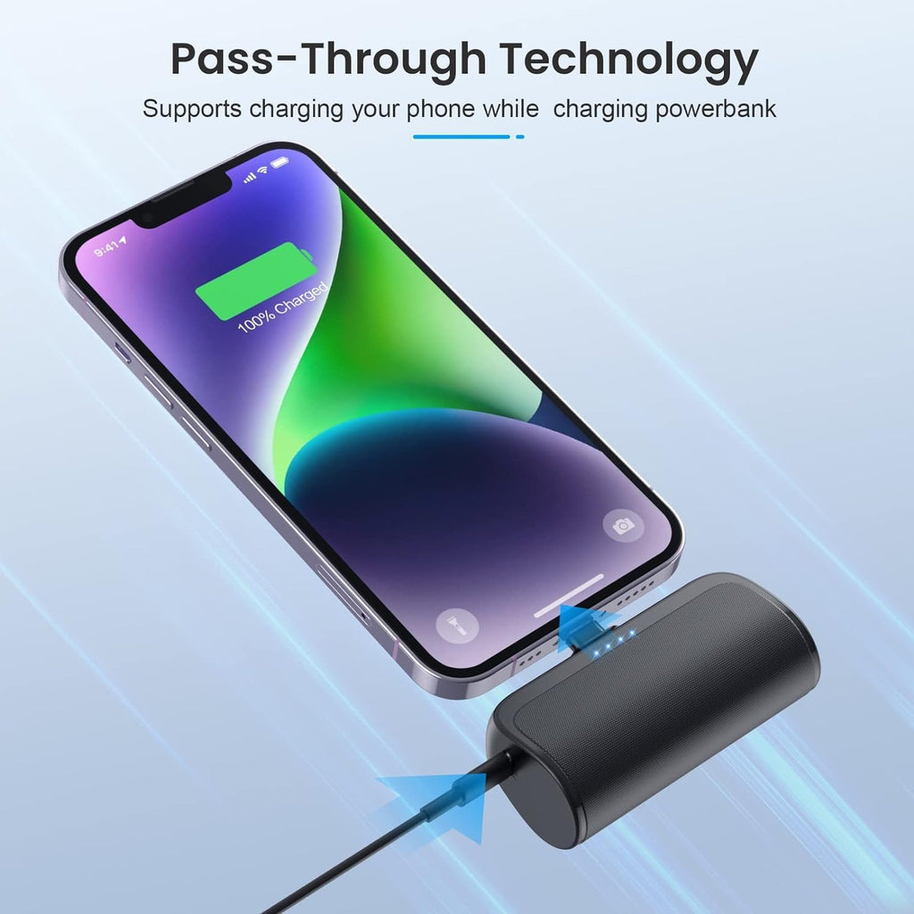 [Paquete de 2] Mini cargador portátil para iPhone, cargador de bate...