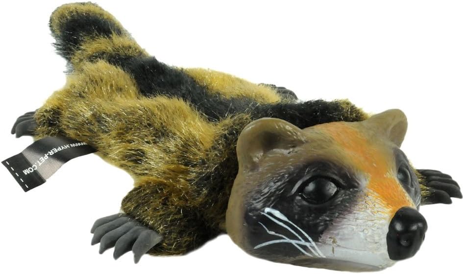 Hyper Pet Juguete de peluche para perro de mapache Real Skinz