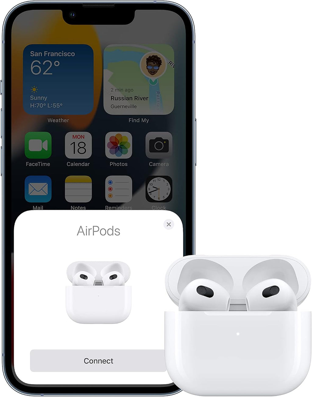 Apple AirPods (3ª generación) auriculares inalámbricos con estuche...
