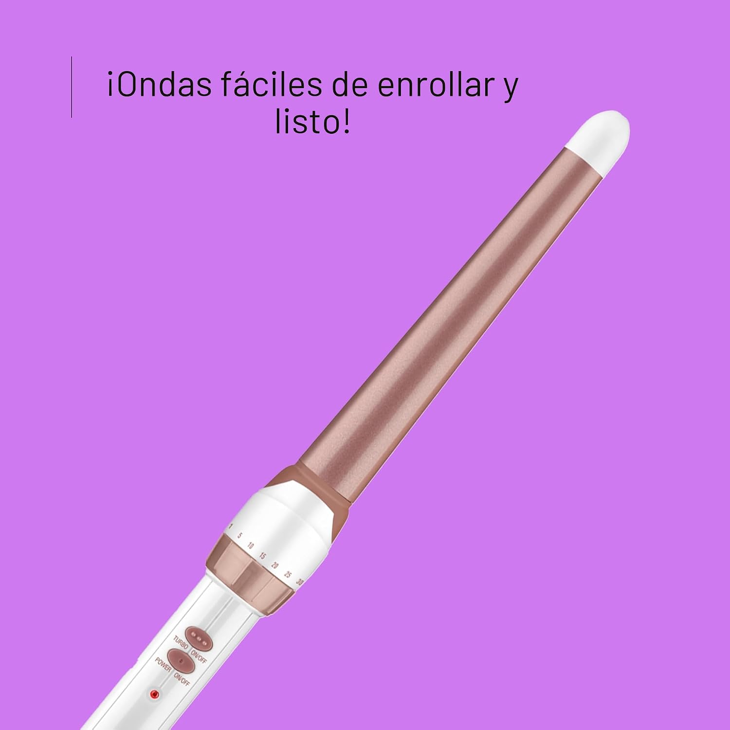 Conair Varita rizadora cónica de cerámica doble, se estrecha de 1¼...